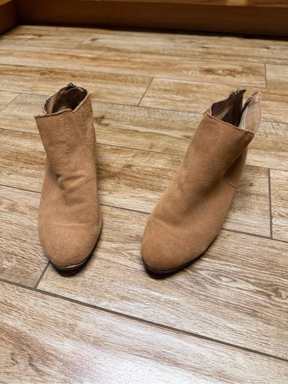 Have Tan Suede Ankle Booties